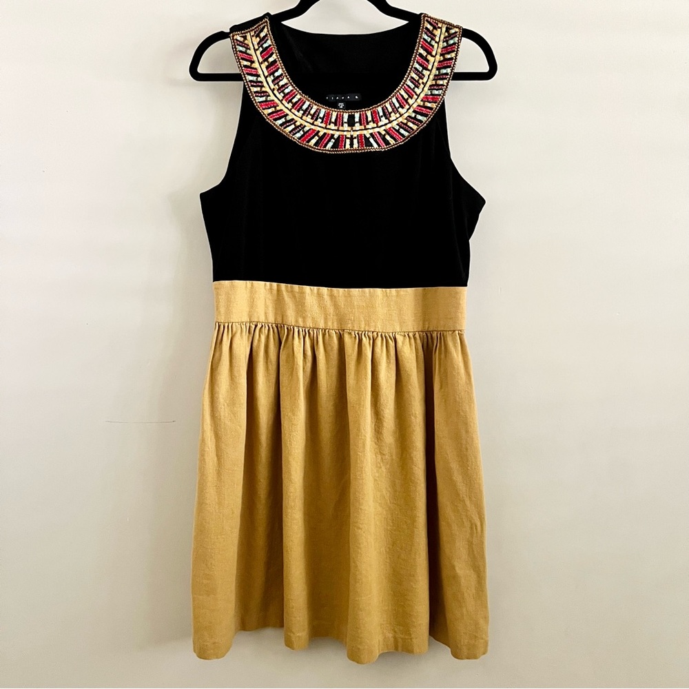 Tiana B Fit and Flare Embroidered Dress